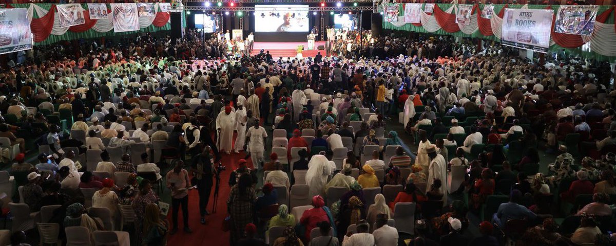 atiku's tweet photo. I'm honoured to have been a part of the launch of the #AtikuBooks that captures the story of my life, my landmark judgements that have deepened democracy and constitutionalism in Nigeria and my thoughts on restructuring as a pathway to unity and development. -AA https://t.co/PJ1MPkQymE