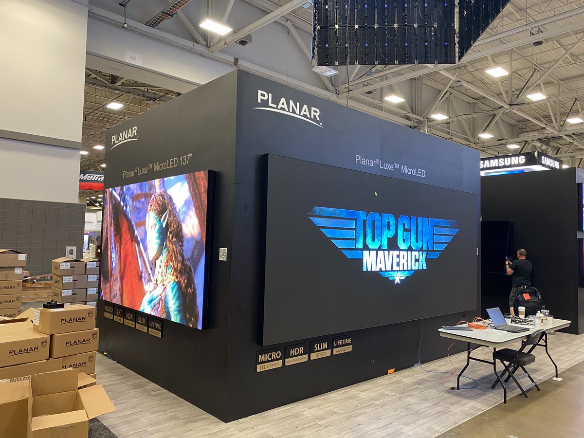 #cedia22 show peek. <a href="/planarsystems/">Planar</a> massive video walls