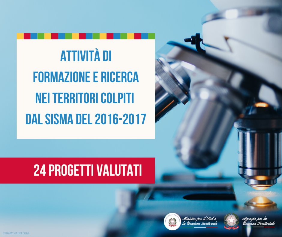 🟢 Pubblicata la graduatoria dei progetti di ricerca e formazione universitaria nelle aree del #terremoto 2016.
💶 Disponibili 60 milioni di euro per creare nuove opportunità e frenare lo spopolamento.
Scopri quali sono i progetti 👉 bit.ly/3RkFSpW