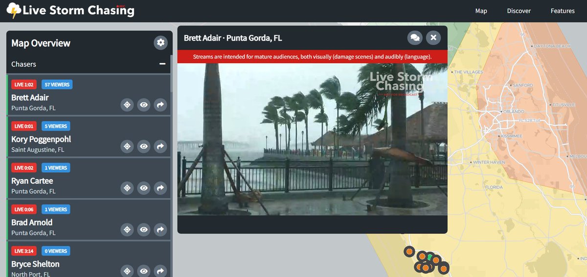 livewxtv's tweet photo. We have numerous streams that are live this afternoon for the landfall of Hurricane #Ian. Watch live on our website or one of our mobile apps!
#Hurricane #landfall #wind #stormsurge 

@AlaStormTracker 
@dixiealleychsr 
@BradArnoldWX 
@BryceShelton01 https://t.co/N1o0JxfzU7