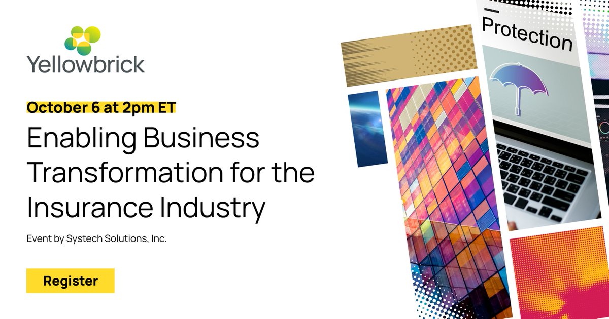 Register for our upcoming webinar with <a href="/systechusa/">Systech Solutions</a> as our experts explain how insurance companies achieve their modernization goals and reap all the benefits of a cloud data infrastructure. 

RSVP here:
okt.to/JzXhC1