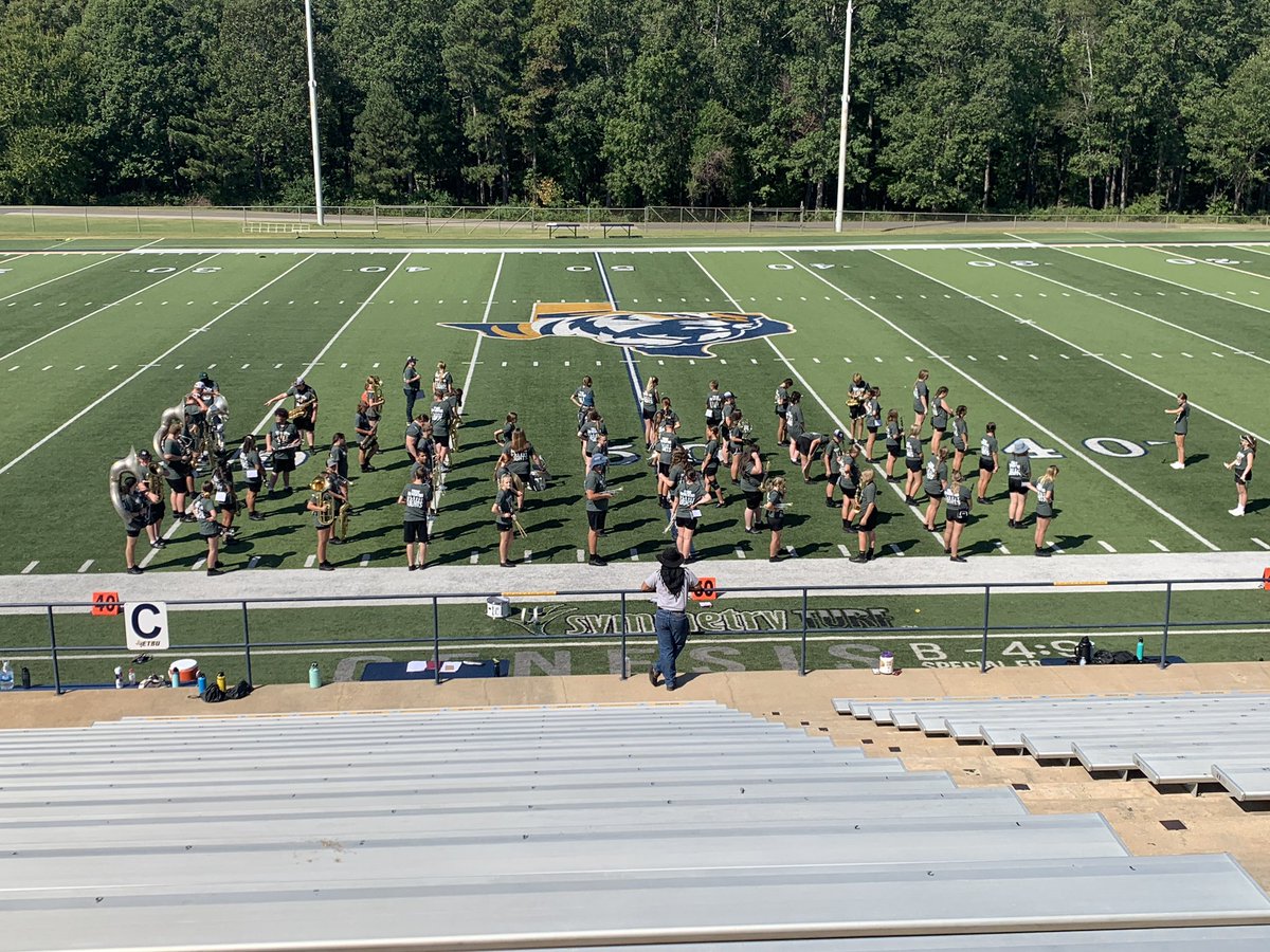 Glad to have the Harleton High School band on campus today and getting ready for contest! Looking good and sounding good! <a href="/hhswildcatpride/">Harleton High School</a> <a href="/HarletonISD/">Harleton ISD</a> #marchingband