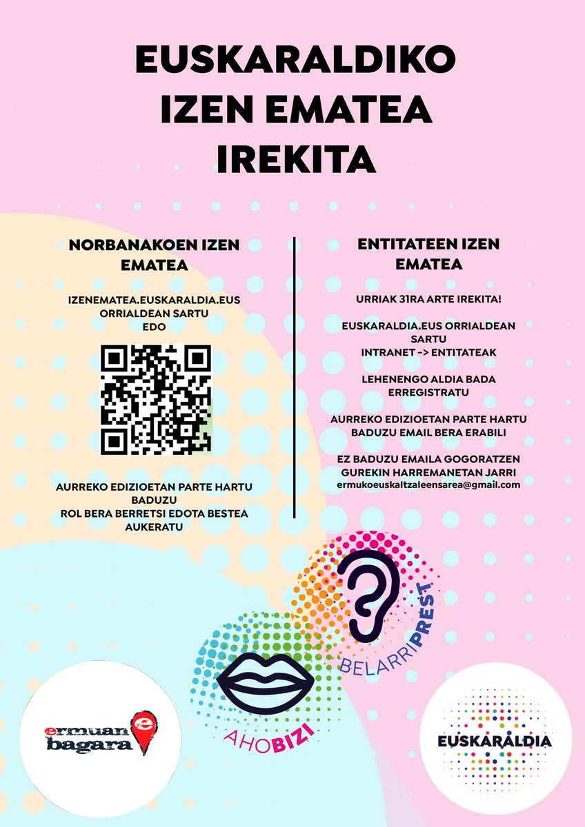 ErmuanBagara's tweet photo. animatu eta parte hartu euskaraldian!!!
😁😁😁 https://t.co/XGZJVZvk10