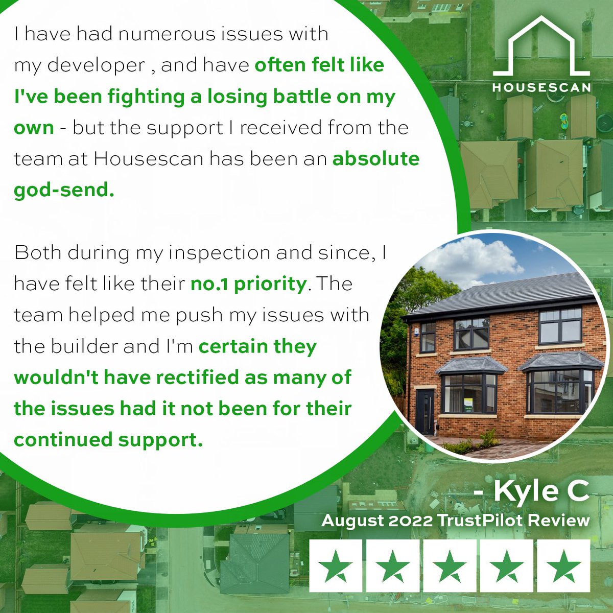 "Both during my inspection and since, have felt like their number one priority" 🏡

Another ⭐️⭐️⭐️⭐️⭐️ review! Book your HouseScan today and have our team in your corner to help with any and all issues you face throughout your #newbuildjourney 

#snagging #housescan #snags