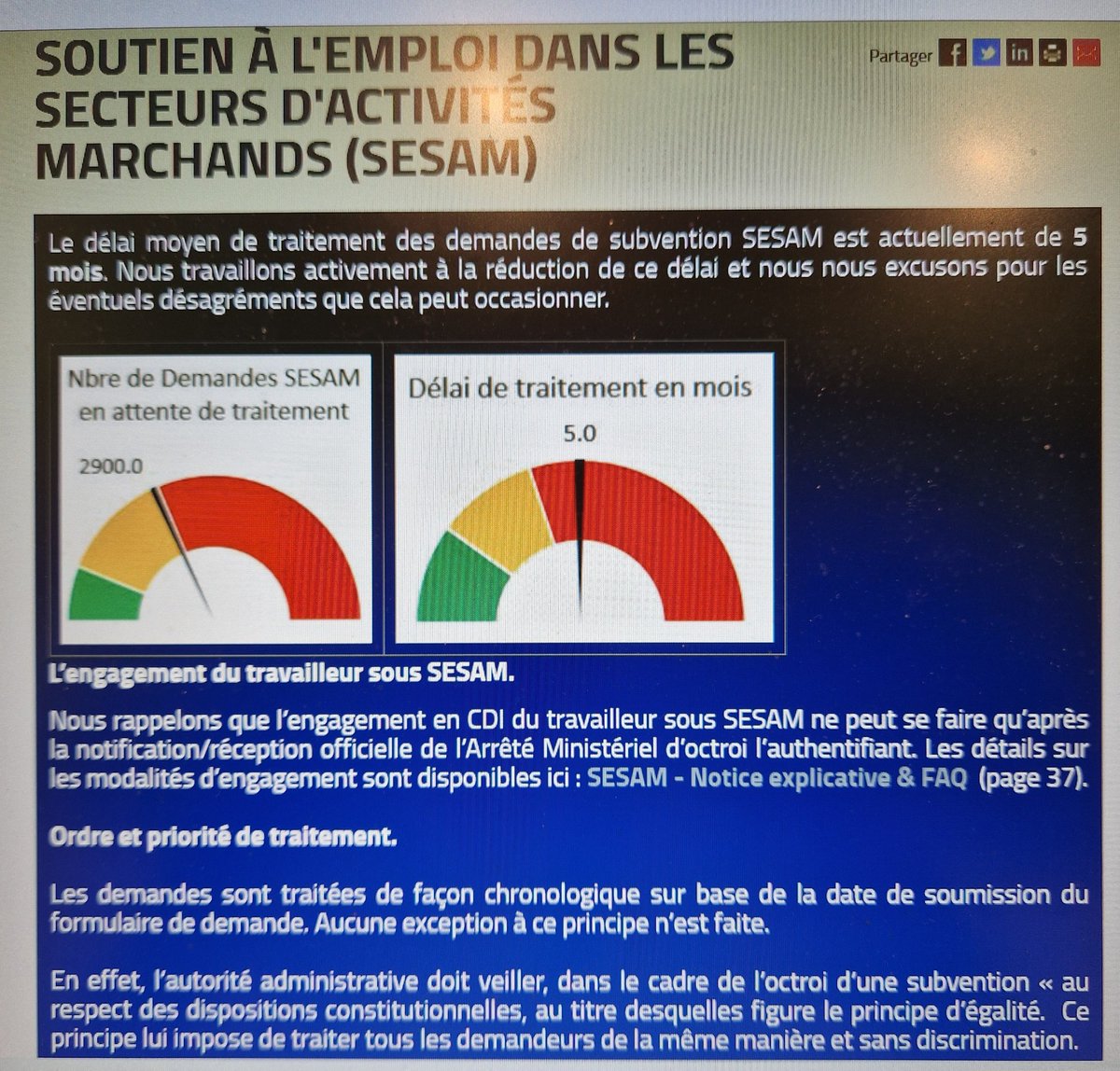 Je suis 100% d'accord avec <a href="/GLBouchez/">Georges-L BOUCHEZ</a> ! Le taux d'emploi doit sensiblement augmenter !   Entrepreneur, je souhaite engager... Je dois attendre 5 mois pour savoir si j'ai droit à des aides...
Et le candidat, doit rester 5 mois à attendre...
Vive la Wallonie..
#Entrepreneur #urgent