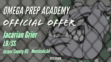Blessed to receive my fourth offer from <a href="/13OmegaDAWGSdAD/">Chris Wood</a> !!@RecruitGeorgia <a href="/RecruitBulldogs/">Omega Prep Academy</a> @SlideoutzCoach