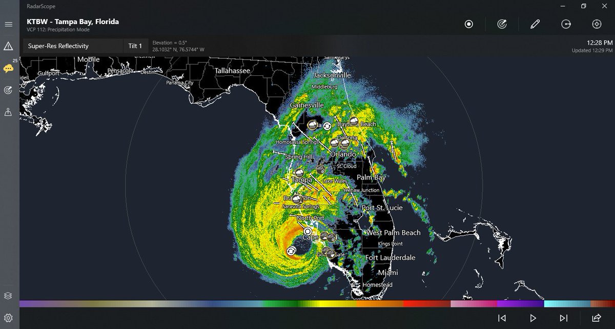 Covid Report on Twitter "Radar image of Hurricane IAN Hurricane"