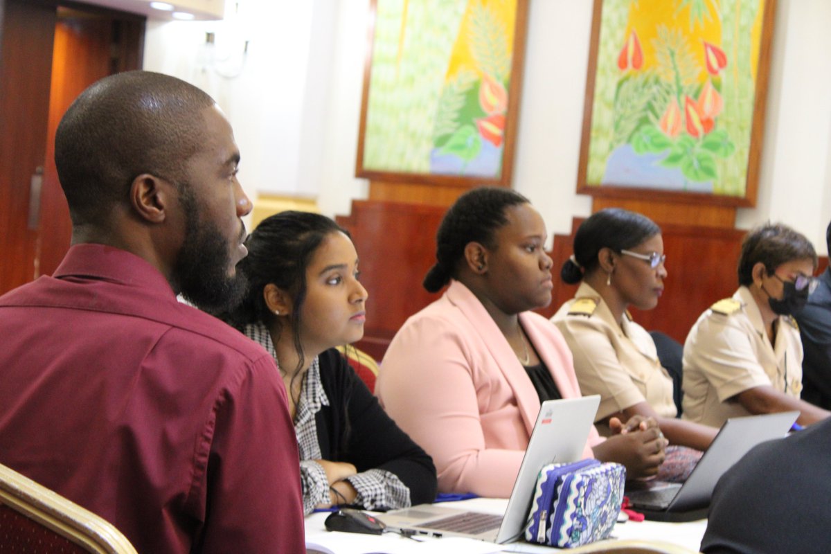 FAOCaribbean's tweet photo. 🗣️#FAOTT presents on IUU fishing and national fish stocks in the importance of interagency cooperation at PSMA workshop @CImpacs @malf_tt @TradeMinistryTT @mowtgovtt @MOH_TT @ttnatsecurity @MoFTT #knowledgesharing #collaboration 🇹🇹 https://t.co/wOhNBRM9b6