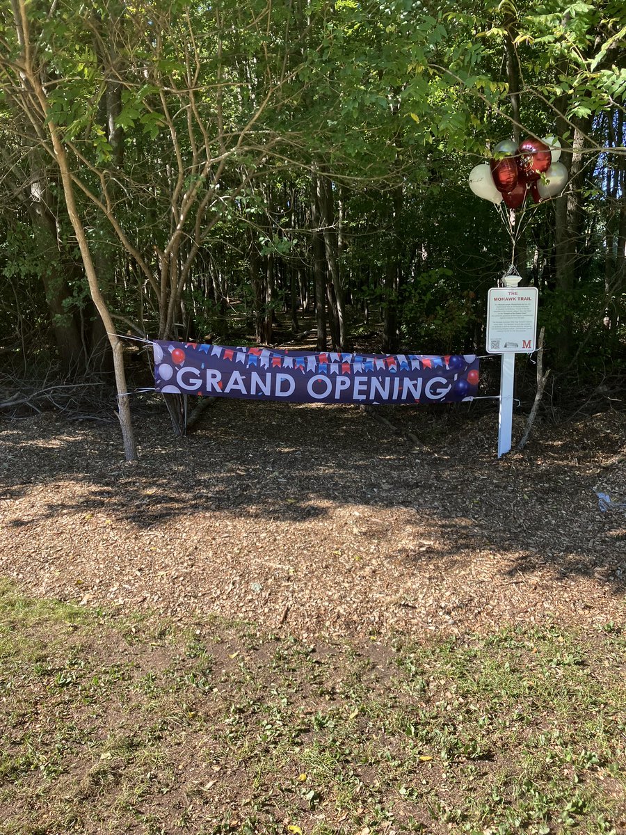 MillisMohawk's tweet photo. Very proud to announce the opening of the Mohawk Trail today! Thanks to all that helped! @gracejewett1 #indigenouseducation #haudenosaunee https://t.co/ObCoRpjDrz