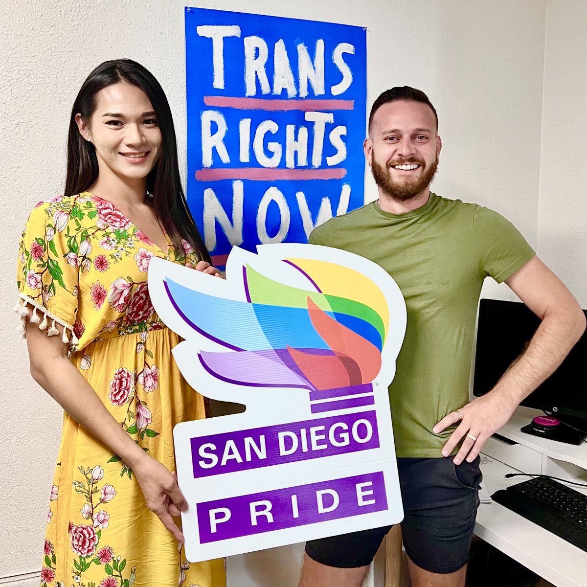 SanDiegoPride's tweet photo. We're proud to continue our #commitment to #international diplomacy &amp; leadership development. We're grateful to host Nikki (she/her), a communications professional from Thailand, as part of the Department of State's #ProfessionalFellowsProgram.

#YSEALIPFP #ExchangeOurWorld https://t.co/HwgdvfV11q