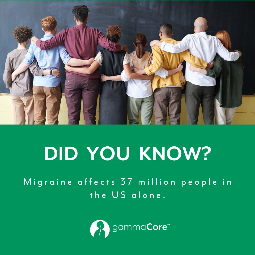 ElectroCoreVNS's tweet photo. If you suffer from migraine, know you’re not alone. Learn how gammaCore can help.

#migraineawareness #migrainetreatment #migrainerelief #gammaCore 
Source: https://t.co/9gR1qPZVtp https://t.co/xvbpOvKrRD