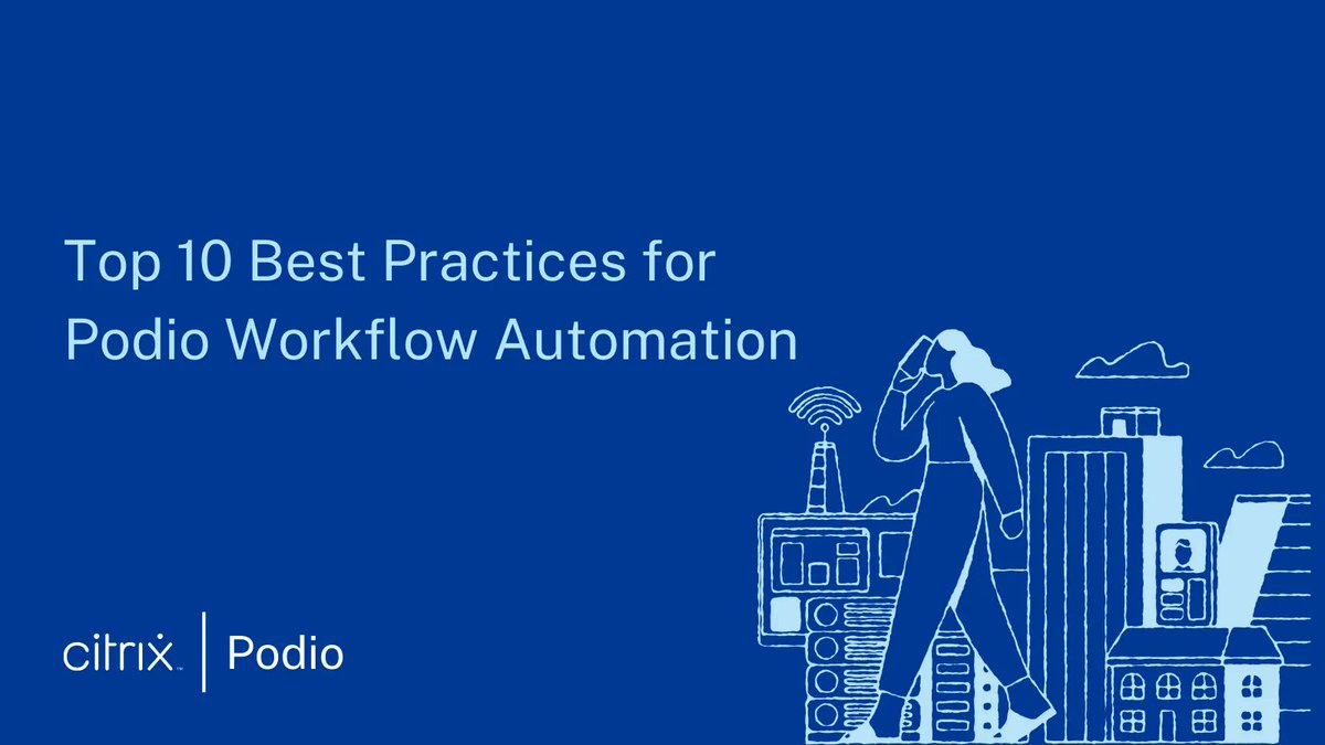 Automate key tasks and set up triggers for essential time-sensitive actions with Podio Workflow Automations. 

Get started with these top 🔟 best practices. buff.ly/3fQVhyk