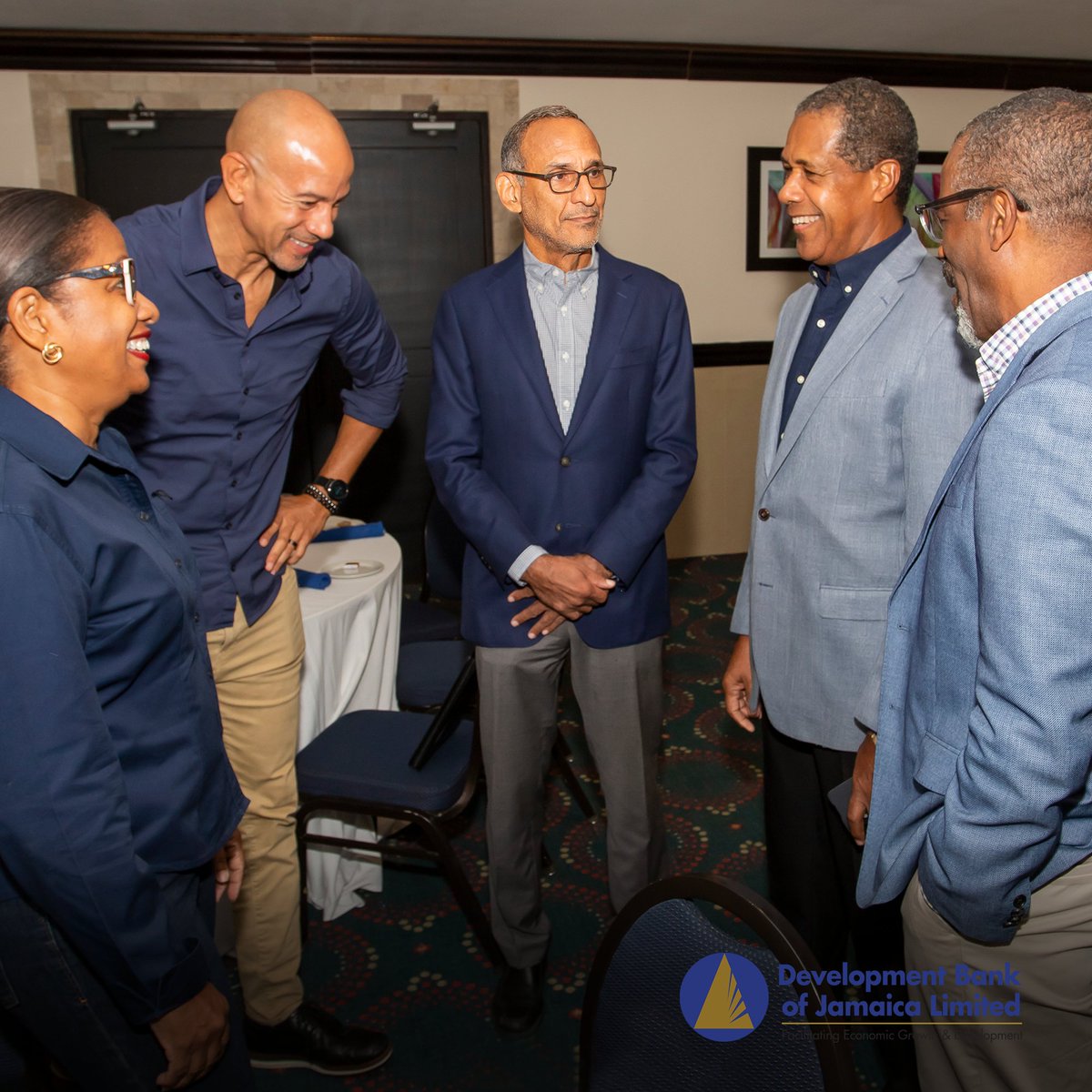DBJamaica's tweet photo. Members of the DBJ Team gathered at the Jamaica Pegasus Hotel to discuss DBJ’s Role in the Development of Jamaica.
Take a look at some of the engagements among our panellists and the Managing Director of the Development Bank of Jamaica.
#DBankJa #DBJ https://t.co/vo8RnpuWKt