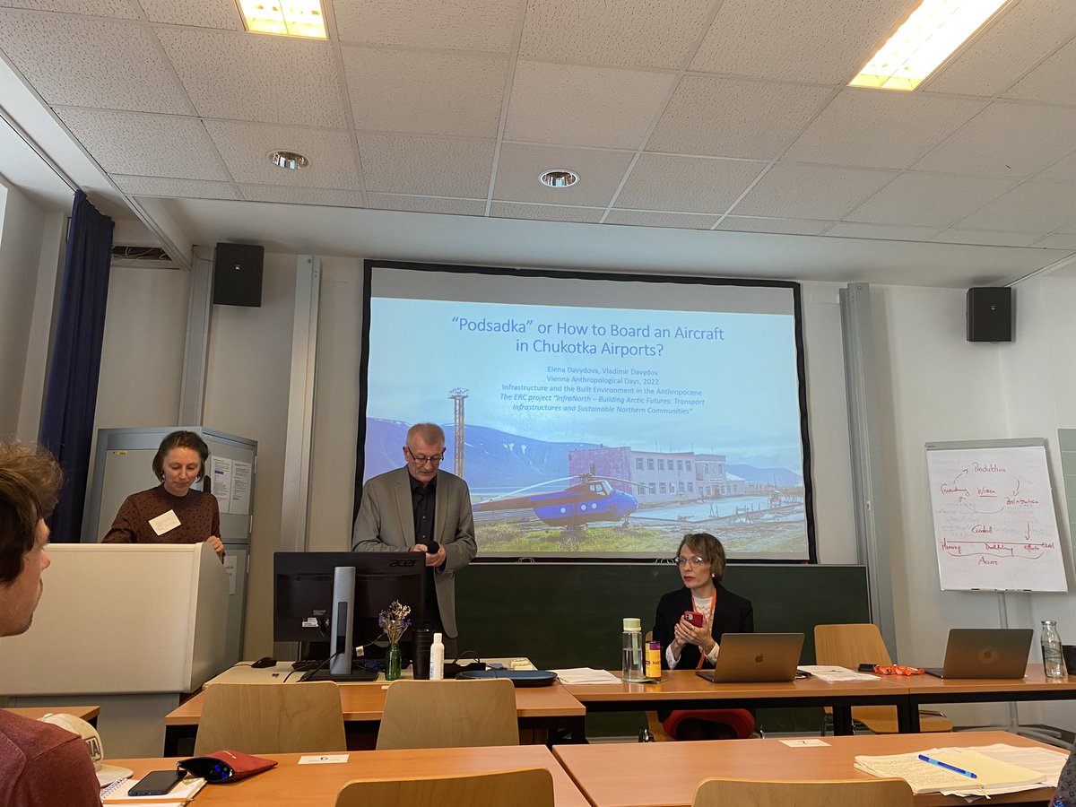 <a href="/InfraNorthERC/">InfraNorth: Building Arctic Futures</a> was represented today at the <a href="/VANDA_Conf/">Vienna Anthropology Days</a> with three sessions and seven engaging presentations highlighting Arctic infrastructures from different regional and theoretical perspectives. Thank you for everyone contributing with talks and questions! 🚢🚉🛩