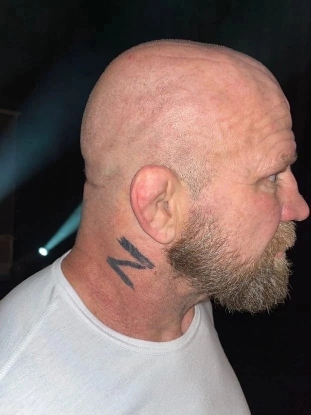 ZidanSports's tweet photo. Former UFC title challenger Jeff Monson was once known for his radical left-wing views &amp; labeled himself as an "anarcho-communist."

Now he is a willing propagandist for an authoritarian regime and sports neo-fascist pro-war tattoos. 

The personification of horseshoe theory https://t.co/sA47albelh