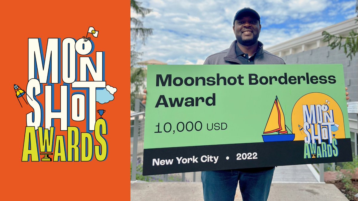 MoonshotPlatf's tweet photo. So pumped to have entrepreneur @sotulana rep our global movement to help inventive young leaders bring their ideas to life!
Haven't applied for your shot at $100k in Moonshot awards? Link in bio to apply by Sept. 30th!ππ
#changetheworld #MOONSHOTxAF #SDGs #ImpactHacker https://t.co/hznQL5xTVC