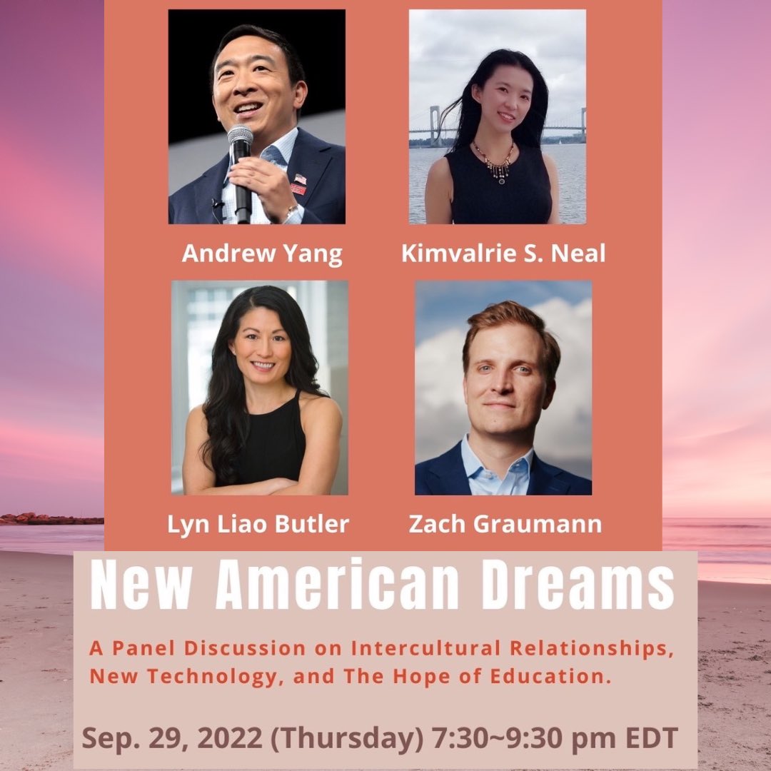 lynliaobutler's tweet photo. I’m on a virtual panel with @AndrewYang @Zach_Graumann and Kimvalrie S Neal tomorrow, Thurs Sept 29 at 7:30pm ET. Still scratching my head as to why they asked me to be on this panel but I’m honored! Register below to get the zoom link for the event:

https://t.co/r8uqATpj9B https://t.co/5R6h8JinWD