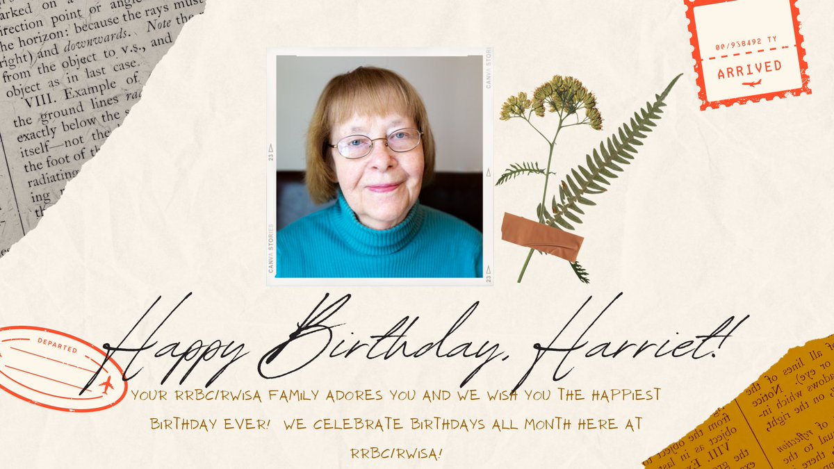 HAPPY BIRTHDAY, @HealthMN1! Let's drop by and wish her the best birthday ever! #RWISA #LifetimeMember #HarrietHodgson! @RRBC_Org @RRBC_RWISA @Tweets4RWISA ravereviewsbookclub.wordpress.com/about-harriet-… @BetteAStevens @WandaFischer @EmptySeatsNovel @LynnHobbsAuthor @NonnieJules @joygerken @PTLPerrin