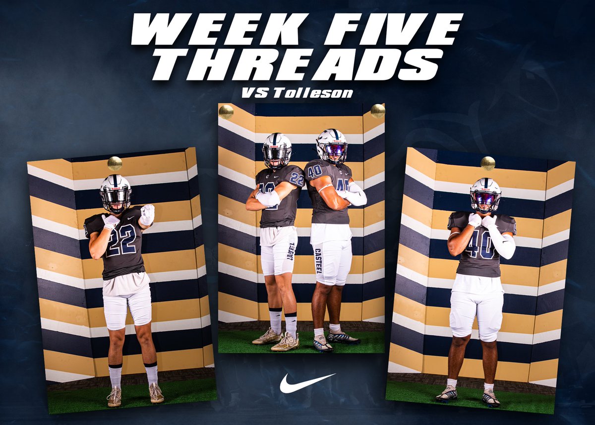CasteelFootball's tweet photo. 𝐖𝐄𝐄𝐊 𝐅𝐈𝐕𝐄 𝐓𝐇𝐑𝐄𝐀𝐃𝐒 https://t.co/MLEaSZ3Zgz