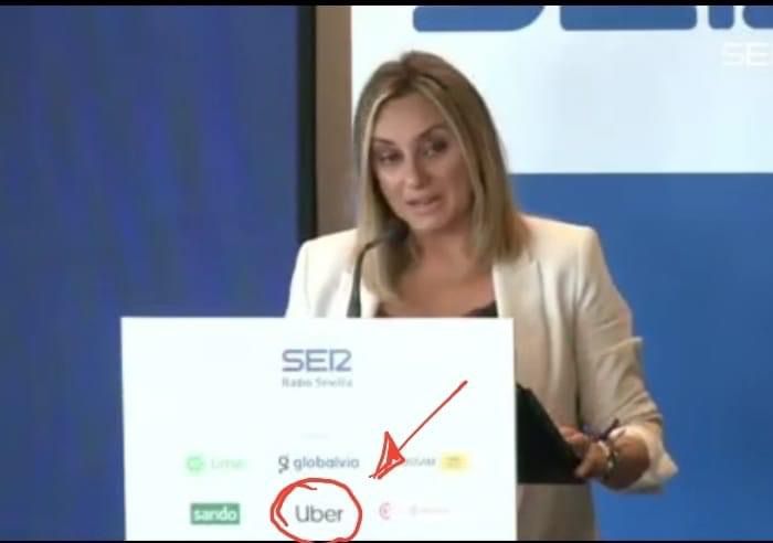 FAAT_Andalucia's tweet photo. La Sra. @marifrangr anunció ayer la muerte del #taxi en un acto patrocinado por una multinacional, y hoy ratifica su sentencia al #taxi mediante el #DecretazoCarazo en sede del @ParlamentoAnd https://t.co/yNpdnmGyGi