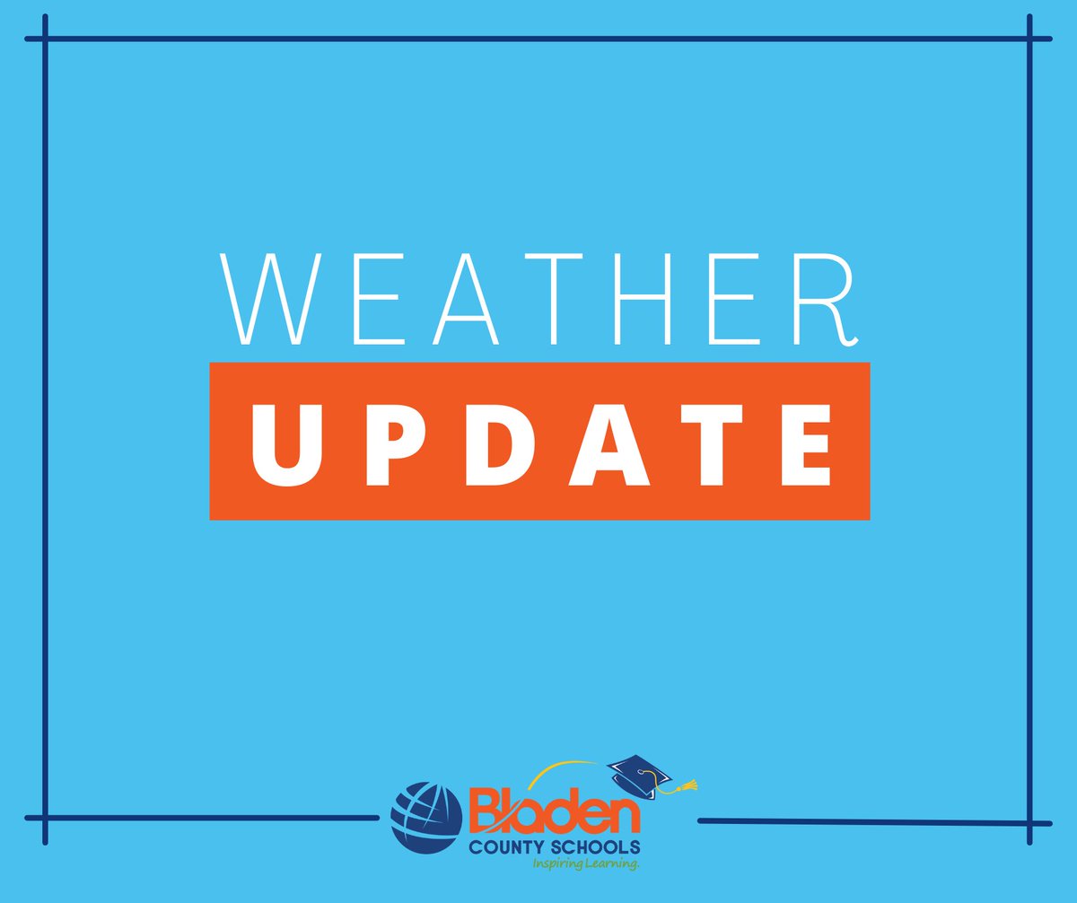 Attn BCS Families—Due to the possible risk of localized flooding and gusty winds as a result of Hurricane Ian, &amp; out of an abundance of caution, Bladen County Schools will transition to a remote learning day for Friday, September 30, 2022. 

We hope that everyone remains safe.