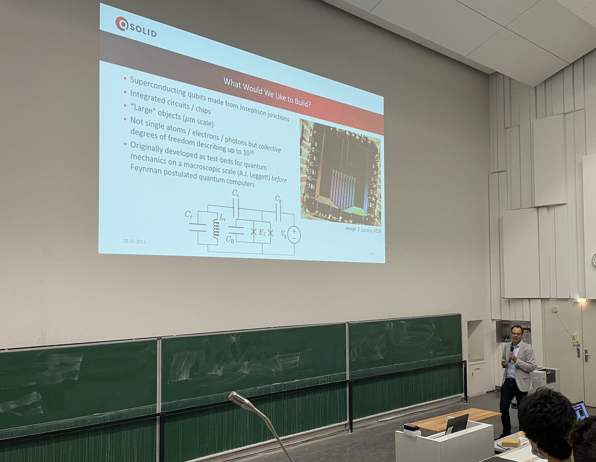 QSolid_DE's tweet photo. 📹 Currently, #QSolid coordinator @fwilhelm (@fz_juelich) is giving his 𝗼𝗽𝗲𝗻𝗶𝗻𝗴 𝘀𝗽𝗲𝗲𝗰𝗵 at the 𝗖𝗼𝗹𝗹𝗮𝗯𝗼𝗿𝗮𝘁𝗶𝘃𝗲 𝗠𝗲𝗲𝘁𝗶𝗻𝗴. Here are some impressions❗️ 👇 https://t.co/AoS8rlQdKC