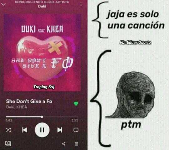 Solo una canción dicen.