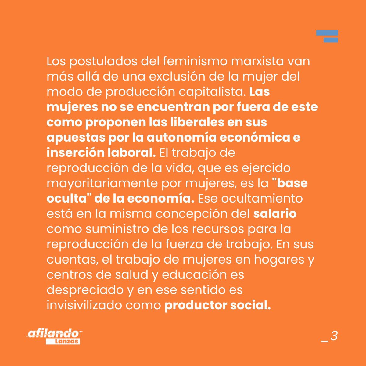 lanzasyletras's tweet photo. 🏘️ ¿Cuidados o reproducción social de la vida humana? ¿Amor o trabajo? En este Afilando proponemos una mirada reivindicativa de los trabajos relacionados con los cuidados y la reproducción de la vida de las personas: perspectivas claves para la liberación total de la humanidad 🗡️ https://t.co/qFyYpdix9E