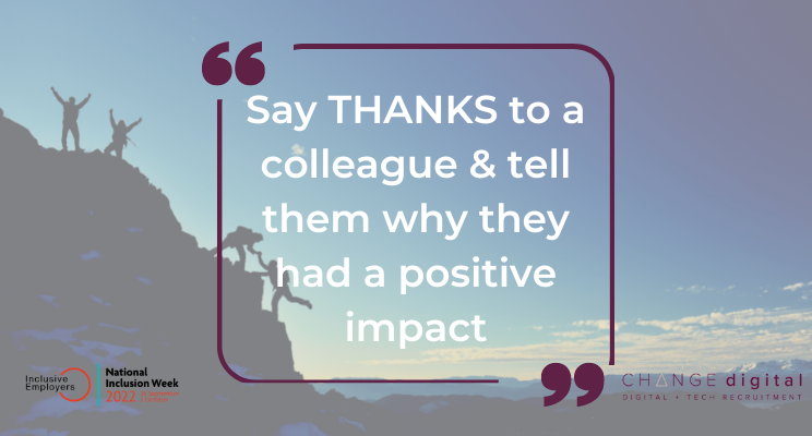 Being recognised &amp; acknowledged for something we’ve done can give us such a boost! 

From small everyday acts of kindness to significant achievements, today is about recognising your colleagues or contacts. 

#NIW2022 #ThePowerOfNow