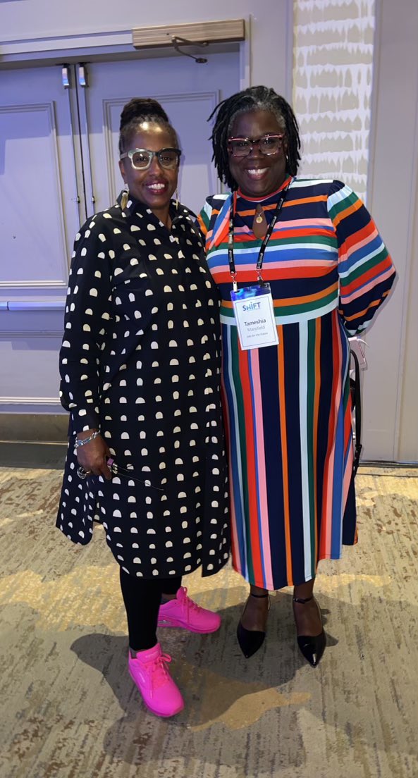 The smiles in this pic are so real! Loved hearing @AnnePriceICCED speak, as always. And even better to connect and give her a big hug! #SHIFTWorkforce