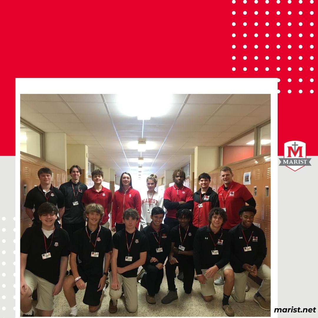 MaristChicago's tweet photo. Lauren Niemiera '08 spoke last week to Marist's IHSA Officiating class about the life of a professional basketball official. Lauren currently officiates NBA G-League, NCAA Division One, and FIBA Men's and Women's games. Thanks for coming back to RedHawk high, Lauren! #InTheClass https://t.co/FQytrZtnC8