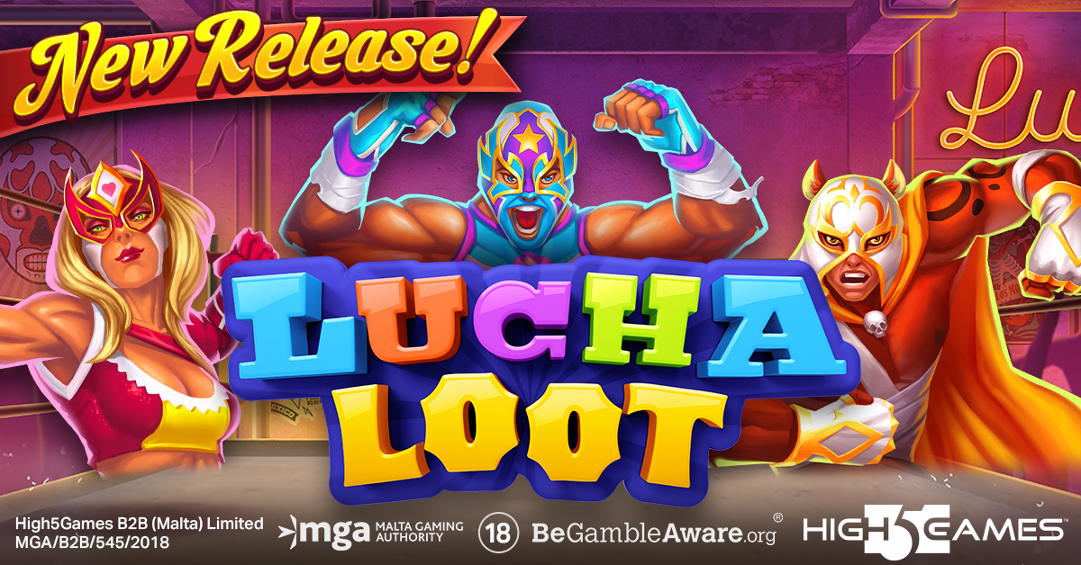 High5Games's tweet photo. Lucha Loot is NOW AVAILABLE!

Demo here: https://t.co/atzvjtReB9

For more information, contact: sales@high5games.com

Regulated by Malta Gaming Authority under license number MGA/B2B/545/2018
Gambling can be addictive - Play responsibly - 18+/21+ (U.S.) https://t.co/ZyJLq2pyxN