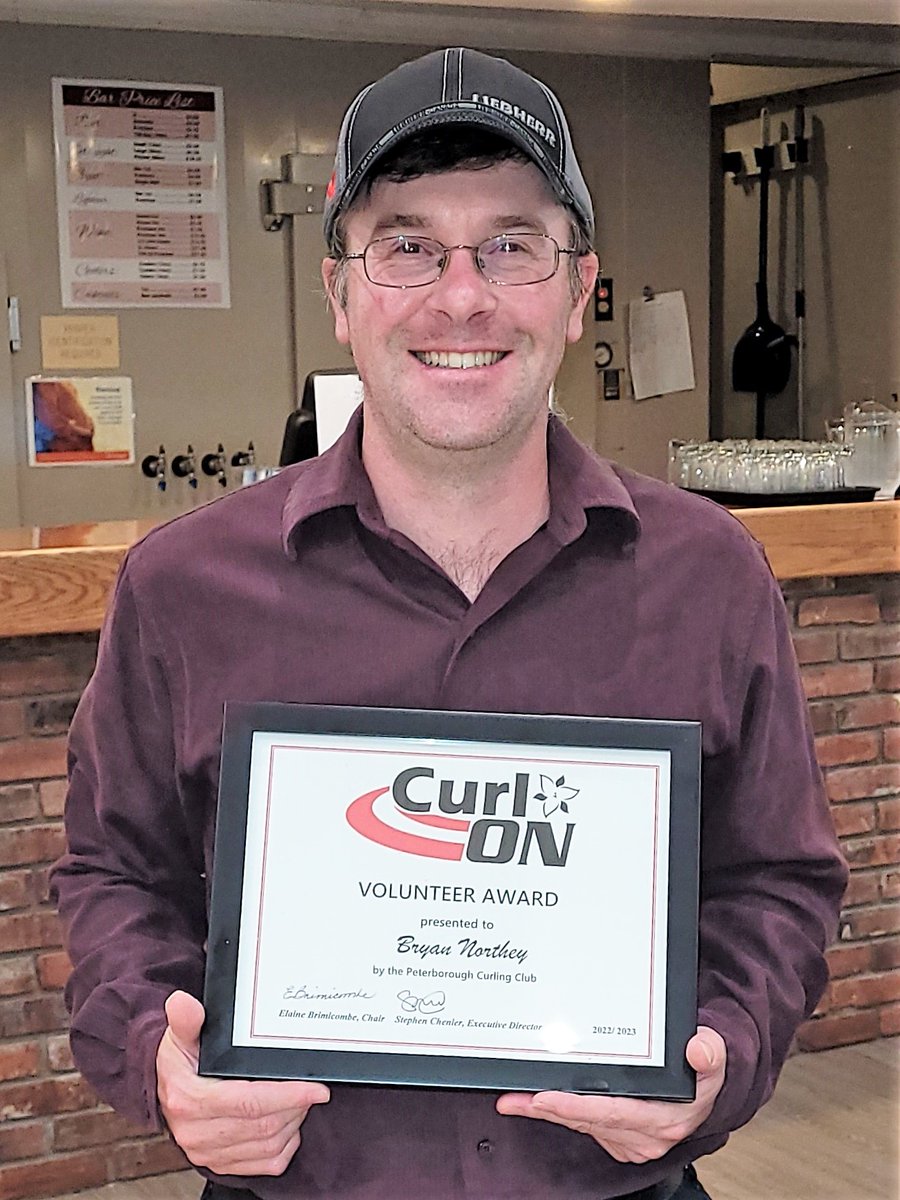 PtboCurling's tweet photo. At yesterday's AGM it was announced that Bryan Northey was named the Club Volunteer of the Year. Well deserved.
#curling #curlingrocks #peterboroughontario #funonice https://t.co/Oz5318VHc8