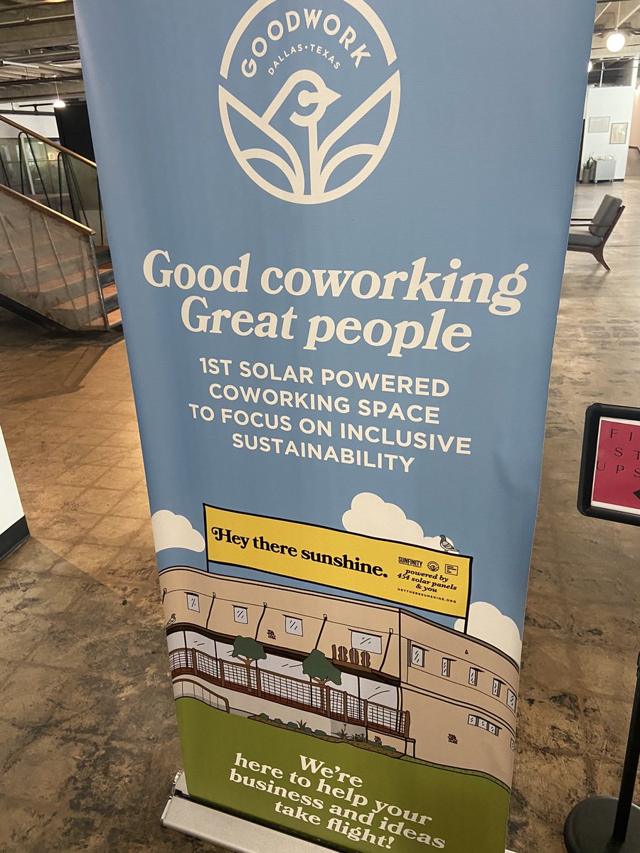 My home and office from home for the last few days <a href="/GoodCoworkingTX/">Good Coworking</a> is a fantastic Co-working site near downtown Dallas. Highly recommend!