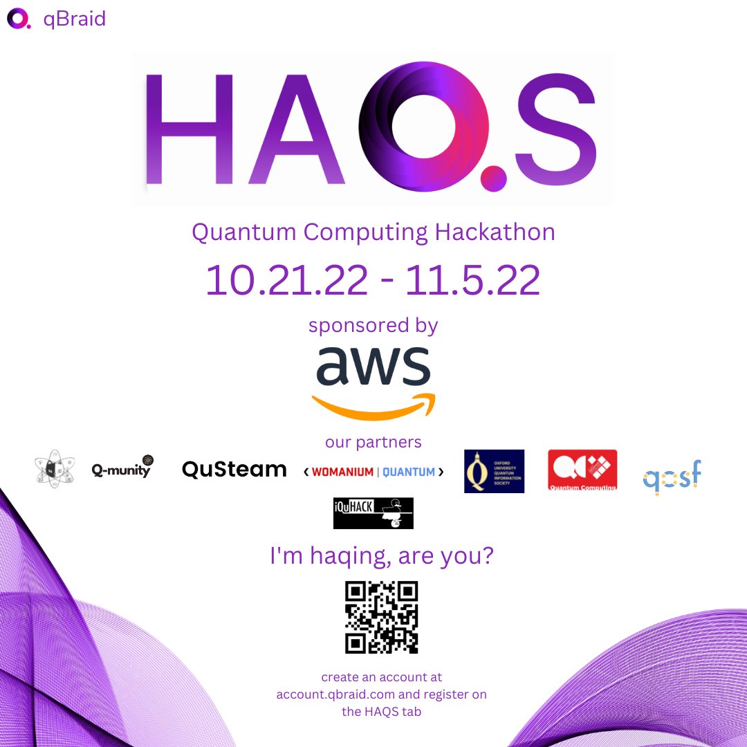 10 QCs (quantum computers) and simulators accessible with one command + 3 more soon
18 QC environments available with no pip install
$3000 in prizes
100000 credits awarded to the top 10 teams!

Join HAQS (qbraid.com/haqs) by creating an account on account.qbraid.com