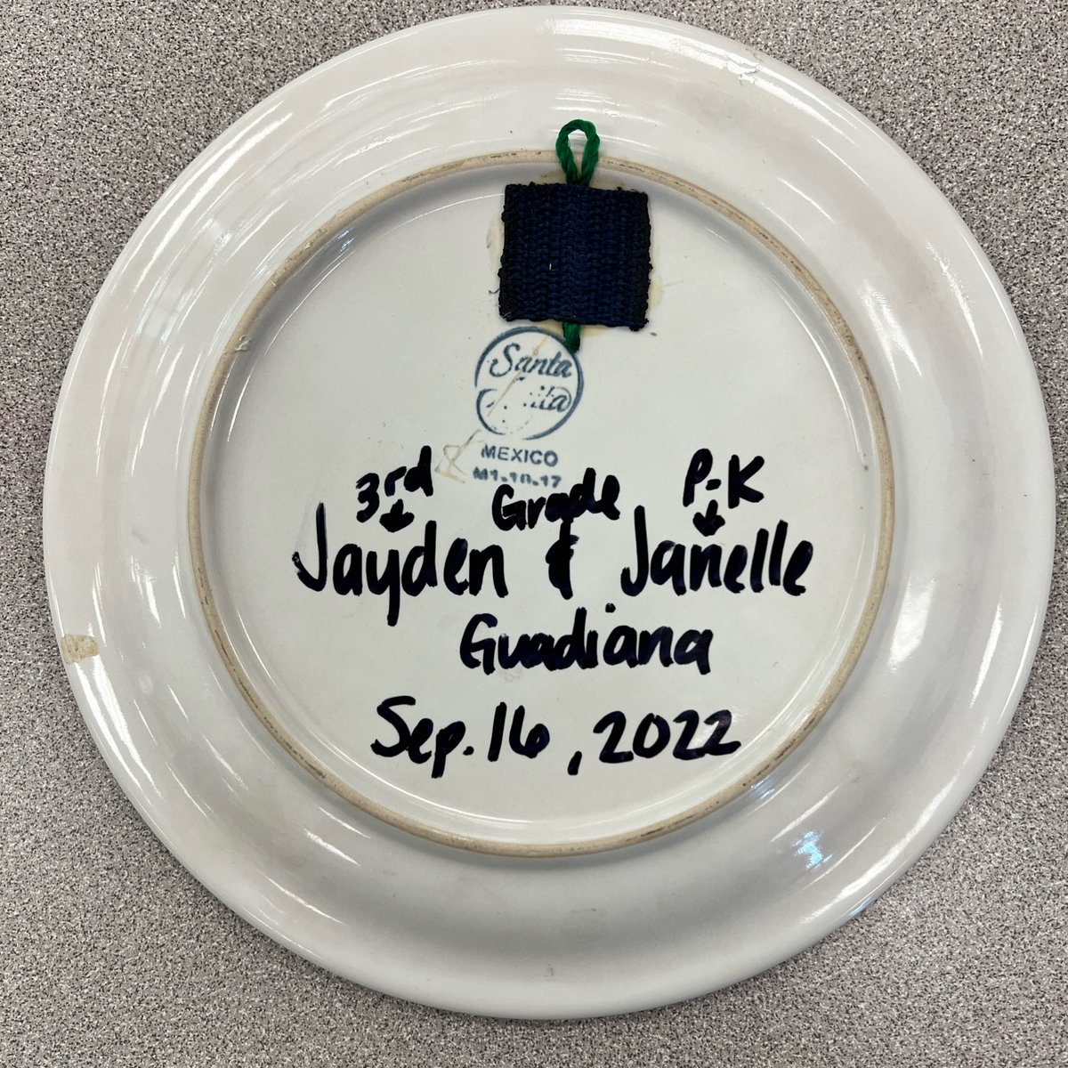 Traditions 101: A new plate for our café collection! Thank you very much to Janelle & Jayden Guadiana and family for sharing a piece of their familial roots from Chihuahua, Mexico! #traditions101 #platecollection #sweetlilybees @jillbalzer @anne_darr @shughes321 @APMontoyaFWISD