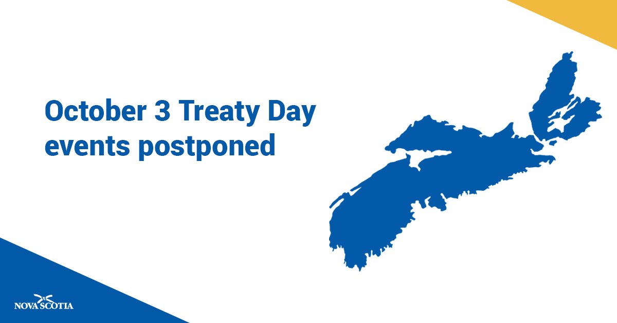 nsgov's tweet photo. Treaty Day Events Postponed: https://t.co/WfqfdLojQ6 https://t.co/qT5m345UGD