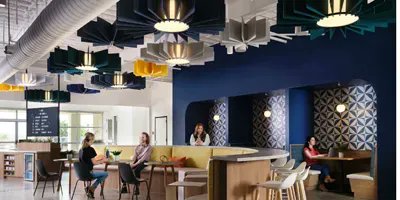 SpecifierMagCSI's tweet photo. Office design blends rustic Texas and techie elements for an employee-focused transformation @CSIConstruction @Cushing_Terrell @AppFolio https://t.co/9saKGX7dZz #architecturaldesign #cushingterrell #design #interiordesign #office #officeculture #teambuilding https://t.co/mb8JGuEjuC
