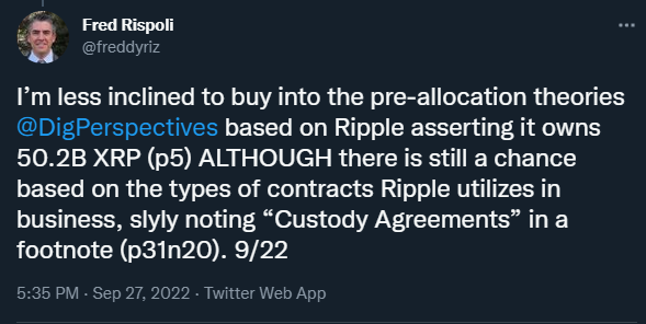 DigPerspectives's tweet photo. I want to thank @freddyriz for sharing his legal and personal insights on this case and all the wild/speculative theories we entertain. I think Fred has it right,early October should be a fun month,public information Oct 24th SJ #SECvsRipple.Grateful for the access! #XRP #RETWEET https://t.co/rcsy5Bg9Ke