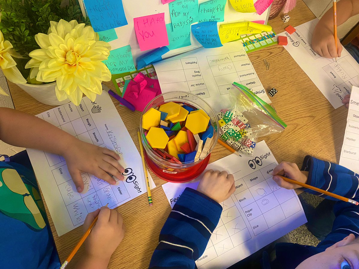 MsBarrett123's tweet photo. Wrapping up our unit by investigating matter using all 5 of our senses https://t.co/TXZ6xSqNHr