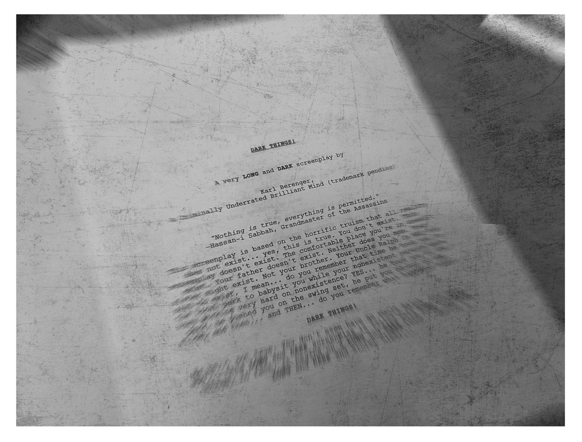 themeatblockade's tweet photo. Evidence
#themeatblockade
#audiodrama #podcast
#whereiskarlberenger
#evidence 
#screenplay
#bluepurse
#hailthebluesuedeshoes
#darkthings https://t.co/Tw76PdTX1I