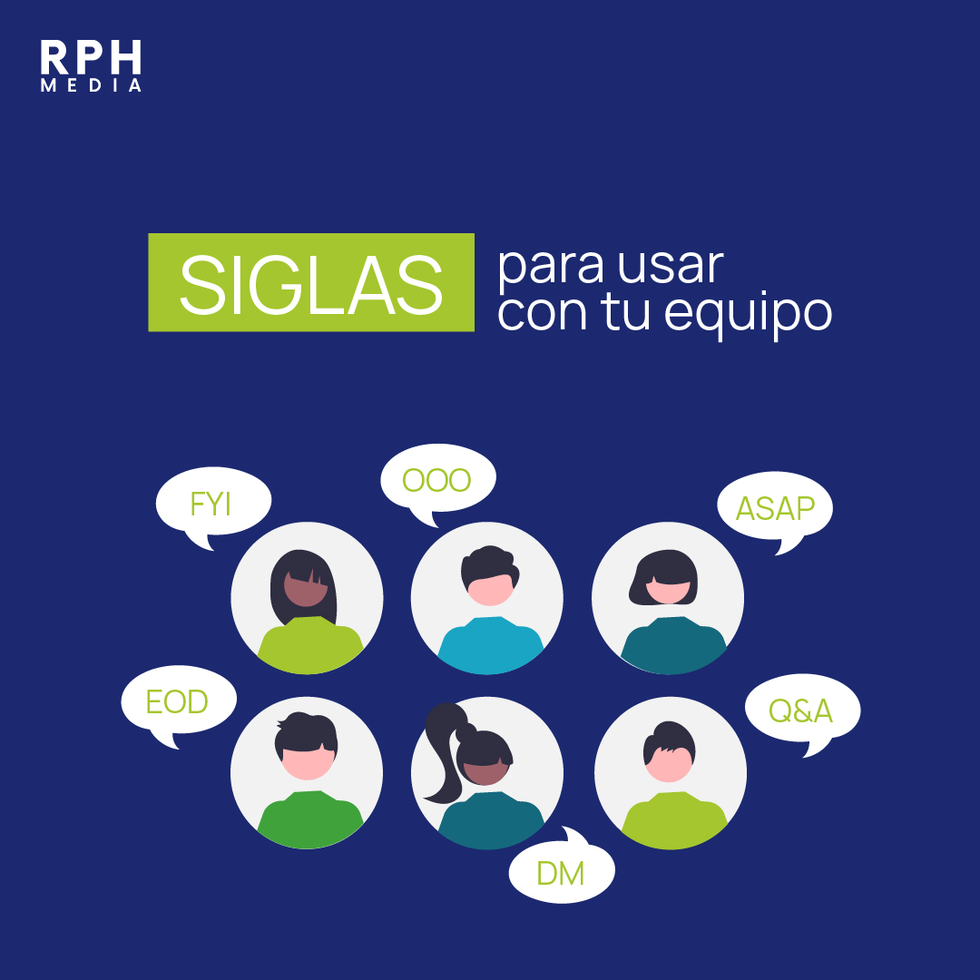 rphmedia's tweet photo. FYI 📲 Compartimos algunas siglas que podrías utilizar con tu equipo, por ejemplo, al intercambiar mensajes a través de alguna plataforma #digital colaborativa con tus partners de trabajo 🤝

¿Utilizas alguna? ¿Incluirías otras? ¡Coméntanos! 🙌🏻

💡 #TeamWork https://t.co/Ao2fnb4WYb