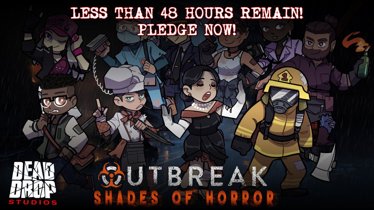 deaddropstudios's tweet photo. 🚨FINAL 48 HOURS OF THE #OUTBREAK: SHADES OF HORROR @Kickstarter CAMPAIGN!🚨
🔥LAST CHANCE FOR @LimitedRunGames #PS5 PHYSICAL SE & CE!🔥
🎮CROSS-PLATFORM ONLINE CO-OP STRETCH GOAL🎮
BACK IT NOW! https://t.co/ziOUPdvyw9
#Stadia #TeamStadia @GoogleStadia #BringItToStadia #Xbox https://t.co/rEwyZx25pY