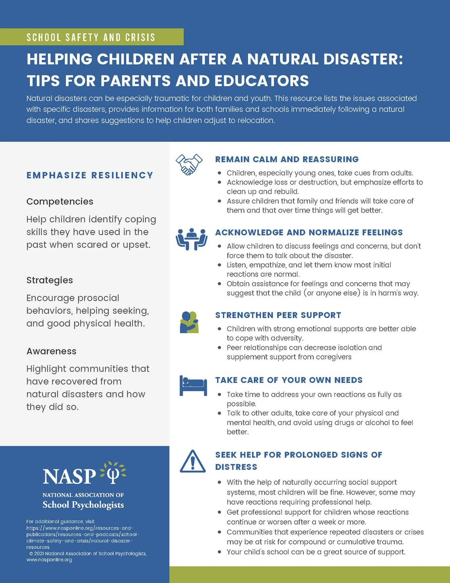 nasponline's tweet photo. As Hurricane Ian continues moving onshore, we are sending our thoughts to those in the storm's path. Here are some brief tips for supporting children after a natural disaster: https://t.co/fFEoUdRATq https://t.co/7tdxr5D7vq