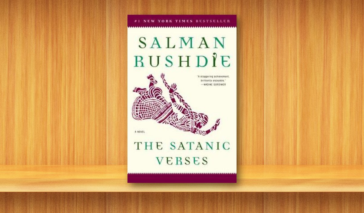 Reminder: QPL is proud to stand against censorship in support of Salman Rushdie. His iconic novel 'The Satanic Verses' is available without waiting, in eBook and audiobook formats, on @OverDriveInc now through Friday, Sept. 30. queenslibrary.overdrive.com