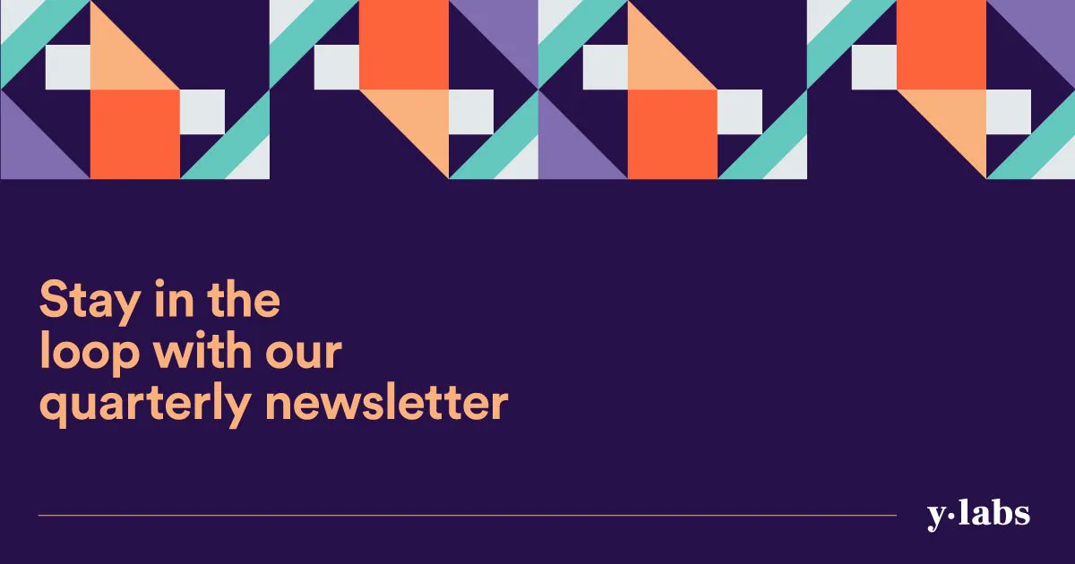 Stay in the loop with YLabs' quarterly newsletter! We're about to drop our next issue – sign up and be the first to know what we've been working on: buff.ly/3ReSQ8I