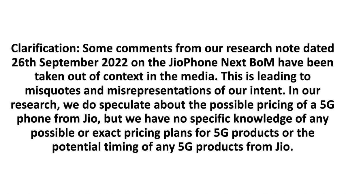 Clarification on our JioPhone Next research note dated 26th September 2022 - 
counterpointresearch.com/jiophone-next-…