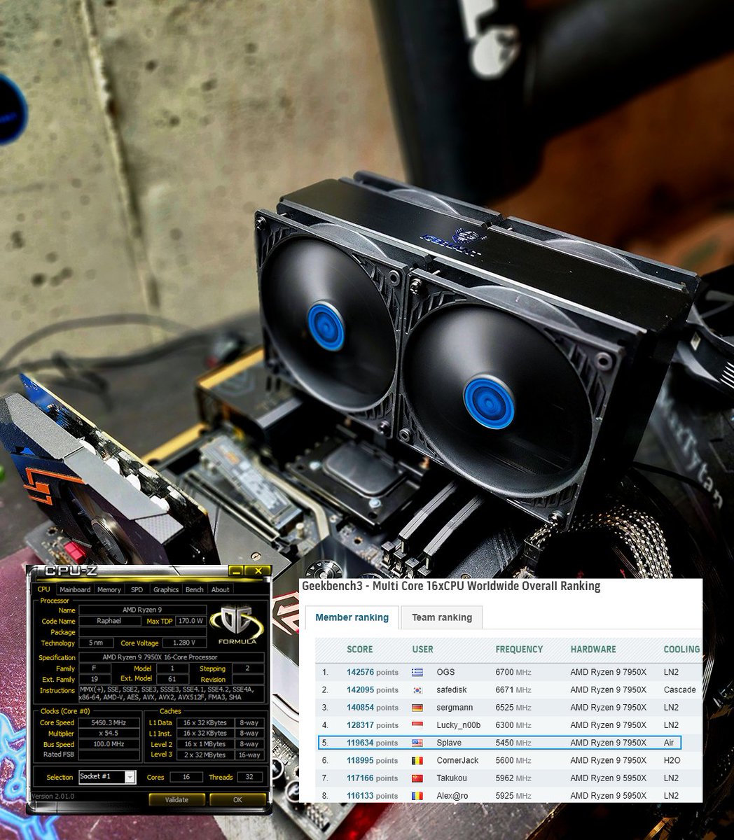 Allen Golibersuch (@splaveoc) on Twitter photo A couple people asked if the <a href="/IceGiantCooling/">IceGiantCooling</a> ProSiphon Elite could handle 7950x. Handled indeed! A couple people asked if the <a href="/IceGiantCooling/">IceGiantCooling</a> ProSiphon Elite could handle 7950x. Handled indeed!