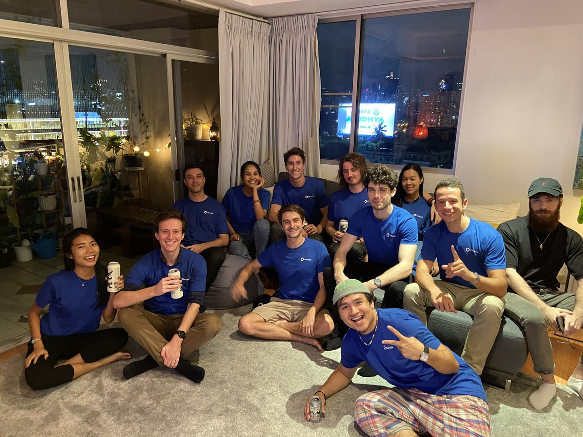 benjam1h's tweet photo. Hosted the #Smartcon2022 official watch party at home in #Bangkok.

Thank you @sojoypokkamol &amp; @chainlink for the opportunity

Truth > Trust 🚀

#SmartCon2022 #SmartConWatchParty #SmartConWatchParty2022 #Chainlink #ChainlinkBangkok #ChainlinkBangkokWatchParty https://t.co/vbMht29xVH