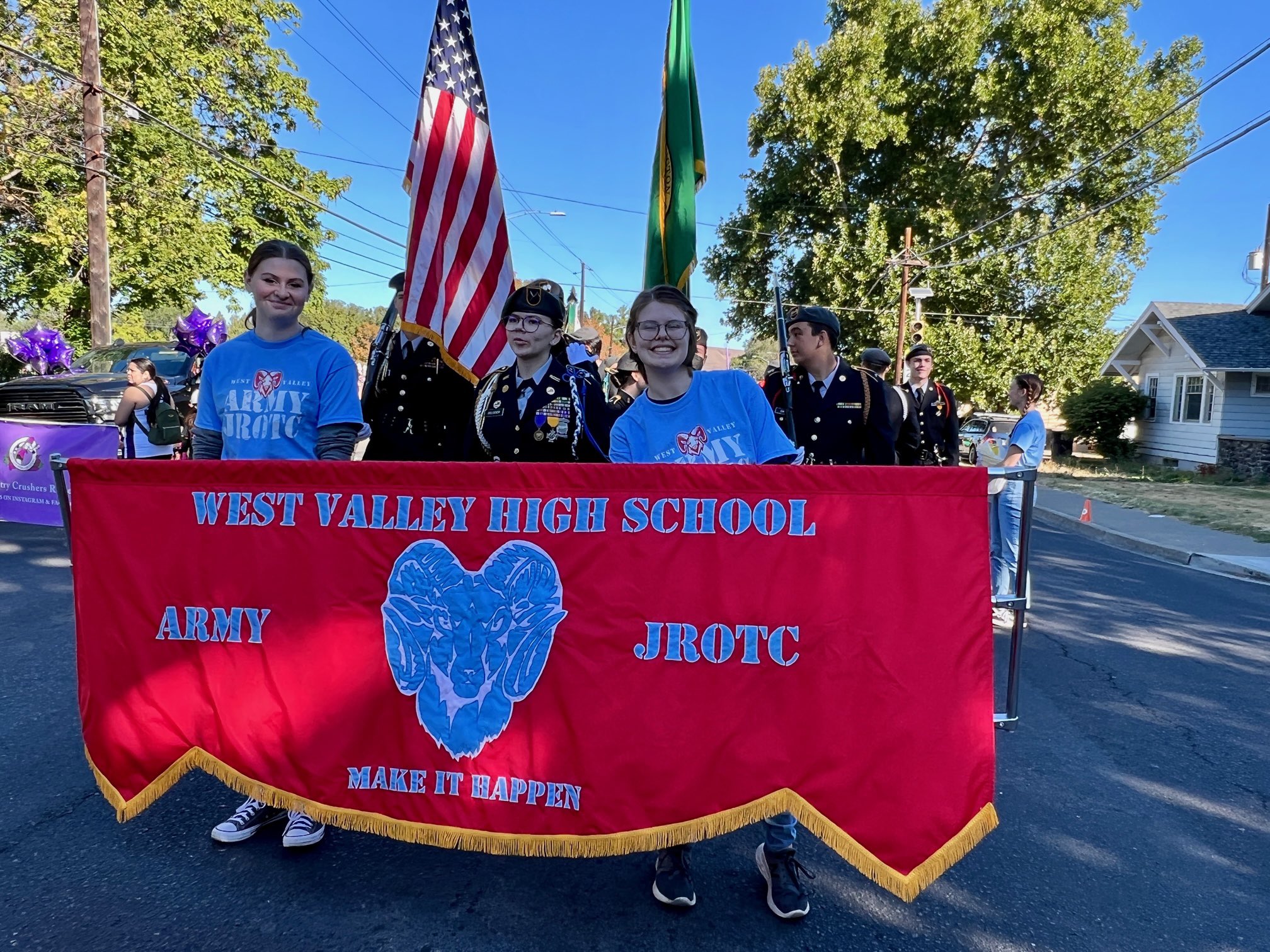 West Valley Futures on Twitter "WVHSRams JROTC cadets proudly